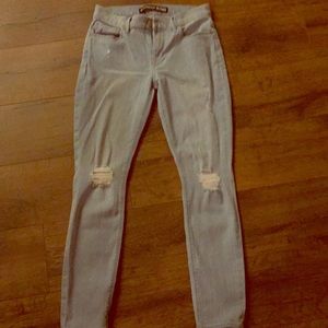 Express size 4 mid rise leggings jeans